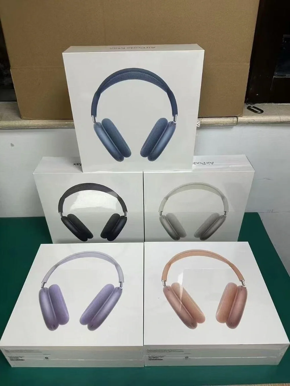 Apple Over-Ear Headphones in Orange with Peach Headband